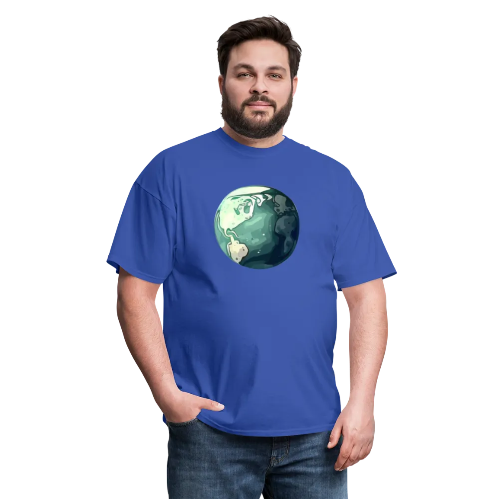 "Earth Buddy: Charming Globe" 100% Cotton Unisex T-Shirt