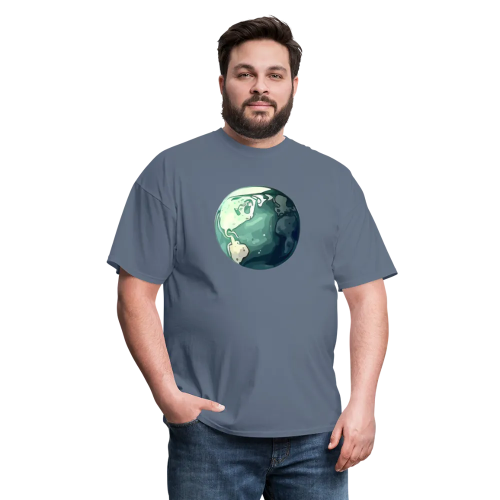 "Earth Buddy: Charming Globe" 100% Cotton Unisex T-Shirt