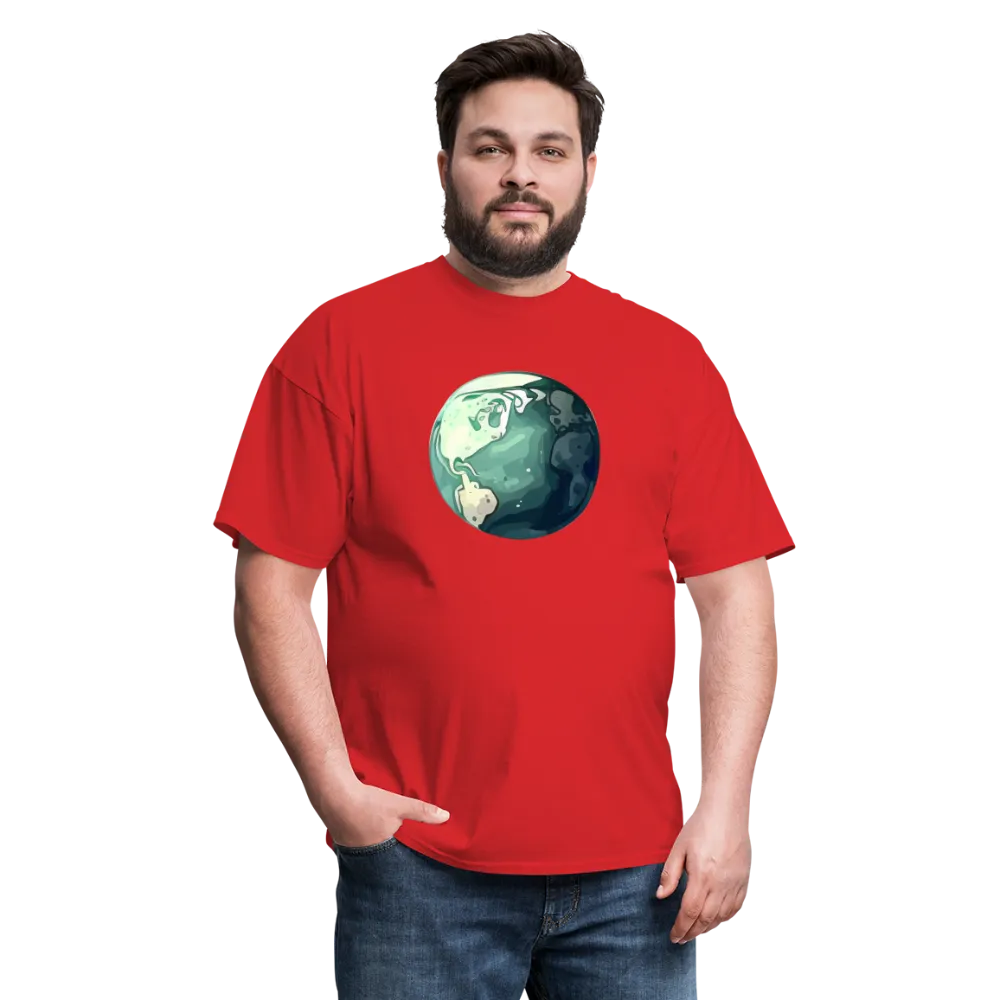 "Earth Buddy: Charming Globe" 100% Cotton Unisex T-Shirt