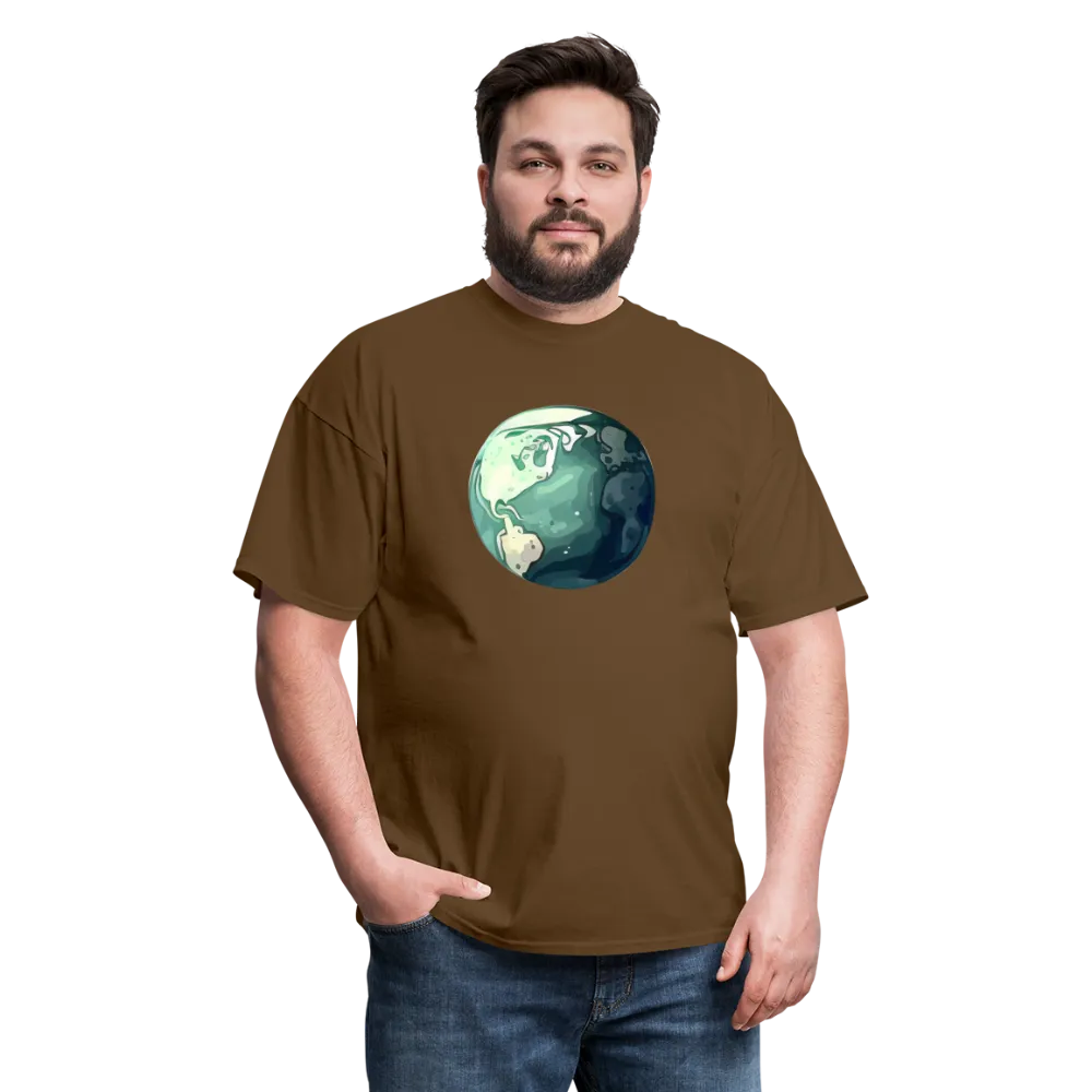 "Earth Buddy: Charming Globe" 100% Cotton Unisex T-Shirt