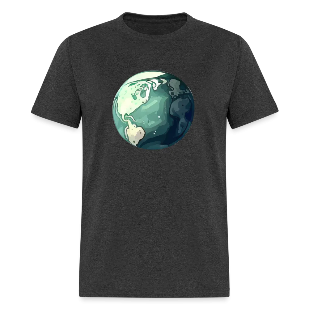 "Earth Buddy: Charming Globe" 100% Cotton Unisex T-Shirt