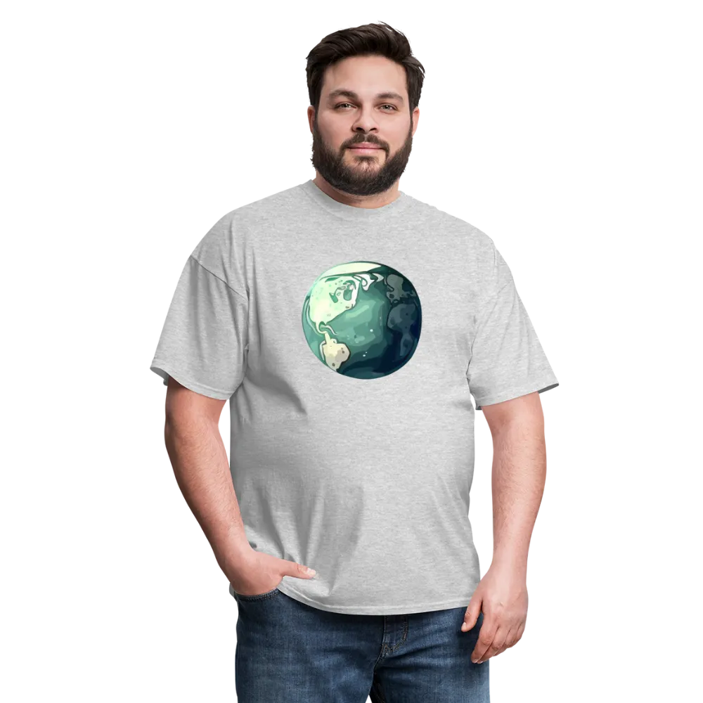 "Earth Buddy: Charming Globe" 100% Cotton Unisex T-Shirt