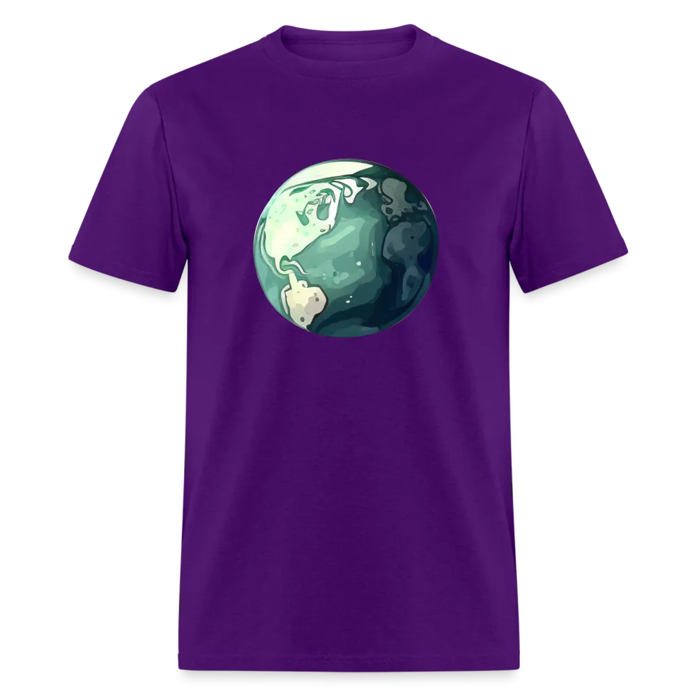 "Earth Buddy: Charming Globe" 100% Cotton Unisex T-Shirt