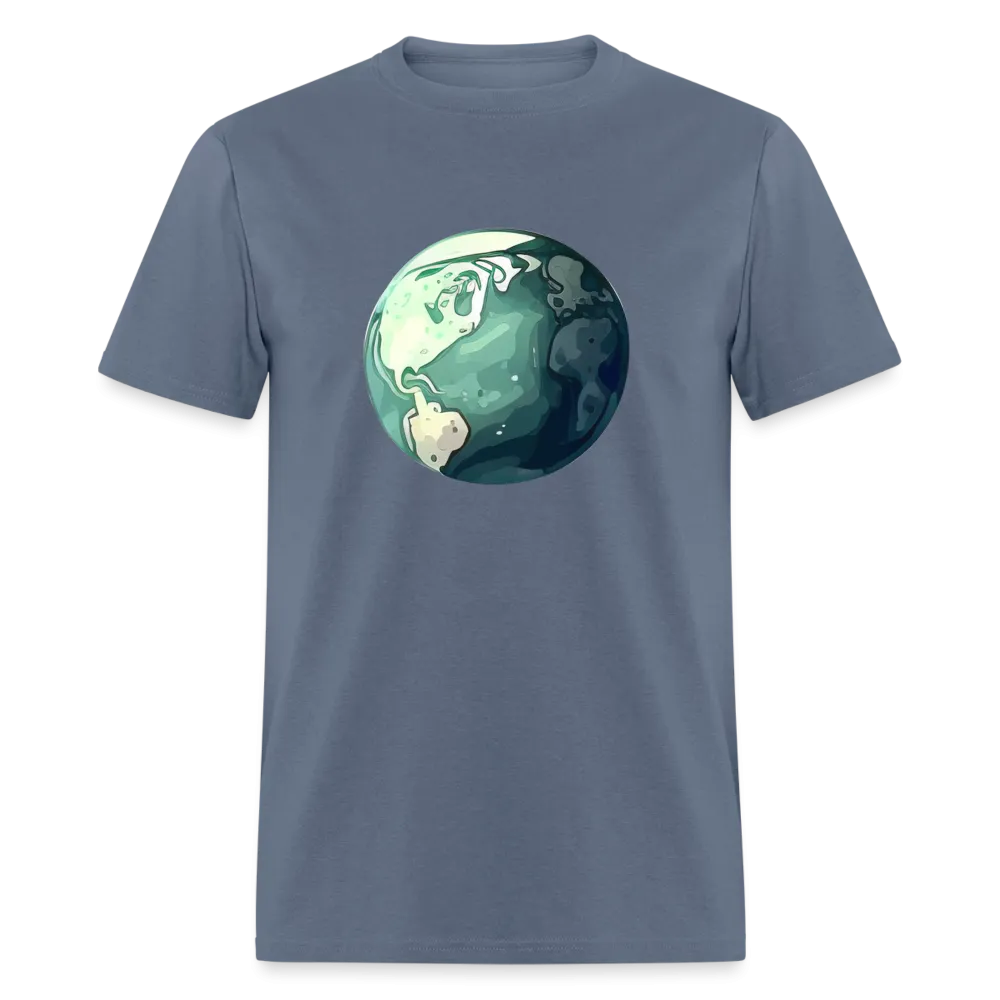 "Earth Buddy: Charming Globe" 100% Cotton Unisex T-Shirt