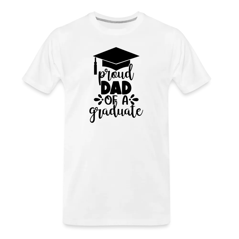 "Graduate's Journey: Proud Dad Edition" 100% Cotton Men’s Premium Organic  T-Shirt