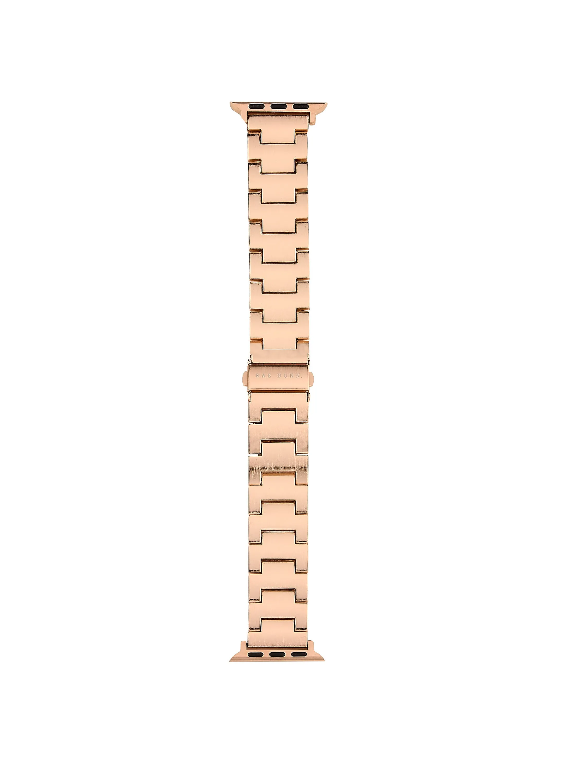 Rae Dunn Watch Bands Set of 3, compatible with Apple Watch 38mm 40mm Silicone, Link, Mesh in Rose Gold