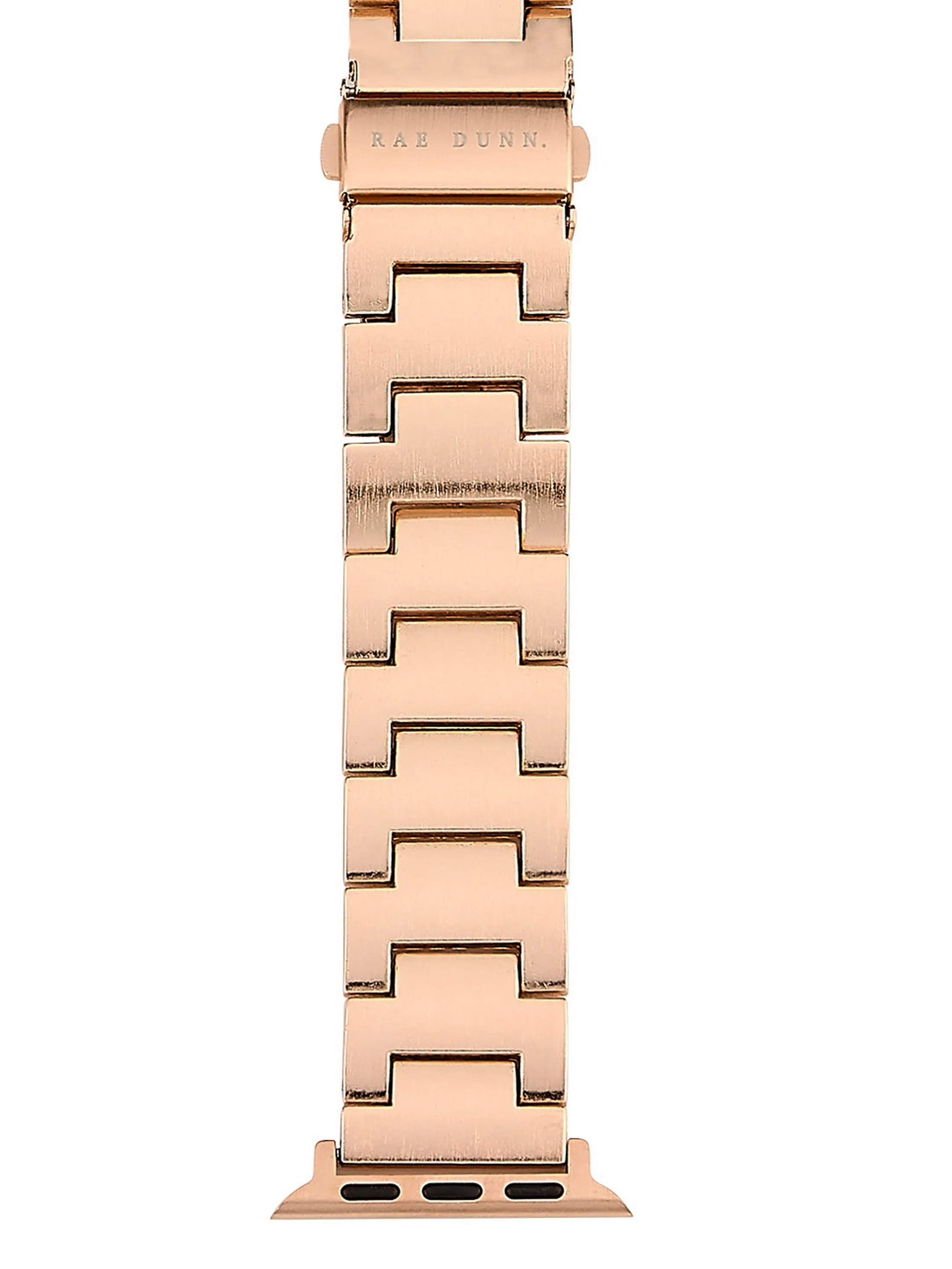 Rae Dunn Watch Bands Set of 3, compatible with Apple Watch 38mm 40mm Silicone, Link, Mesh in Rose Gold