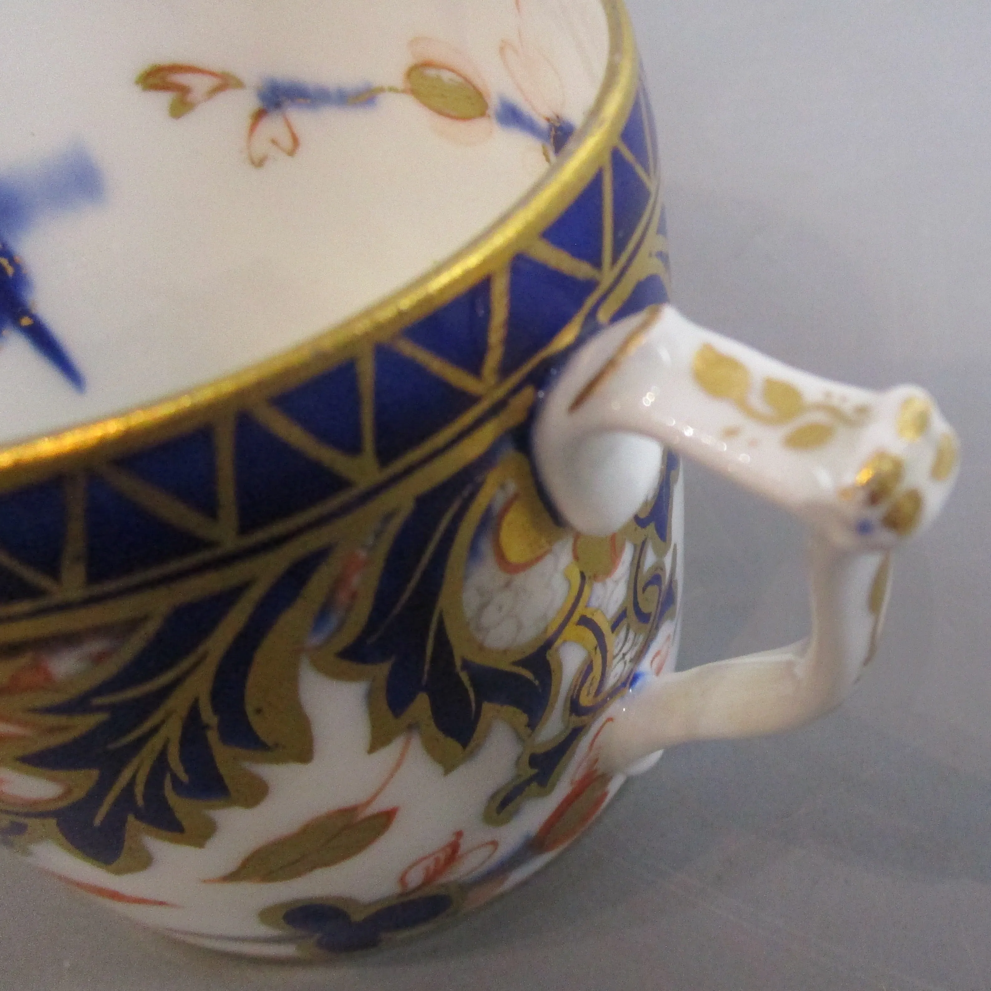 Samson Hancock Derby King's Pattern Imari Cup And Saucer Antique Victorian c1860