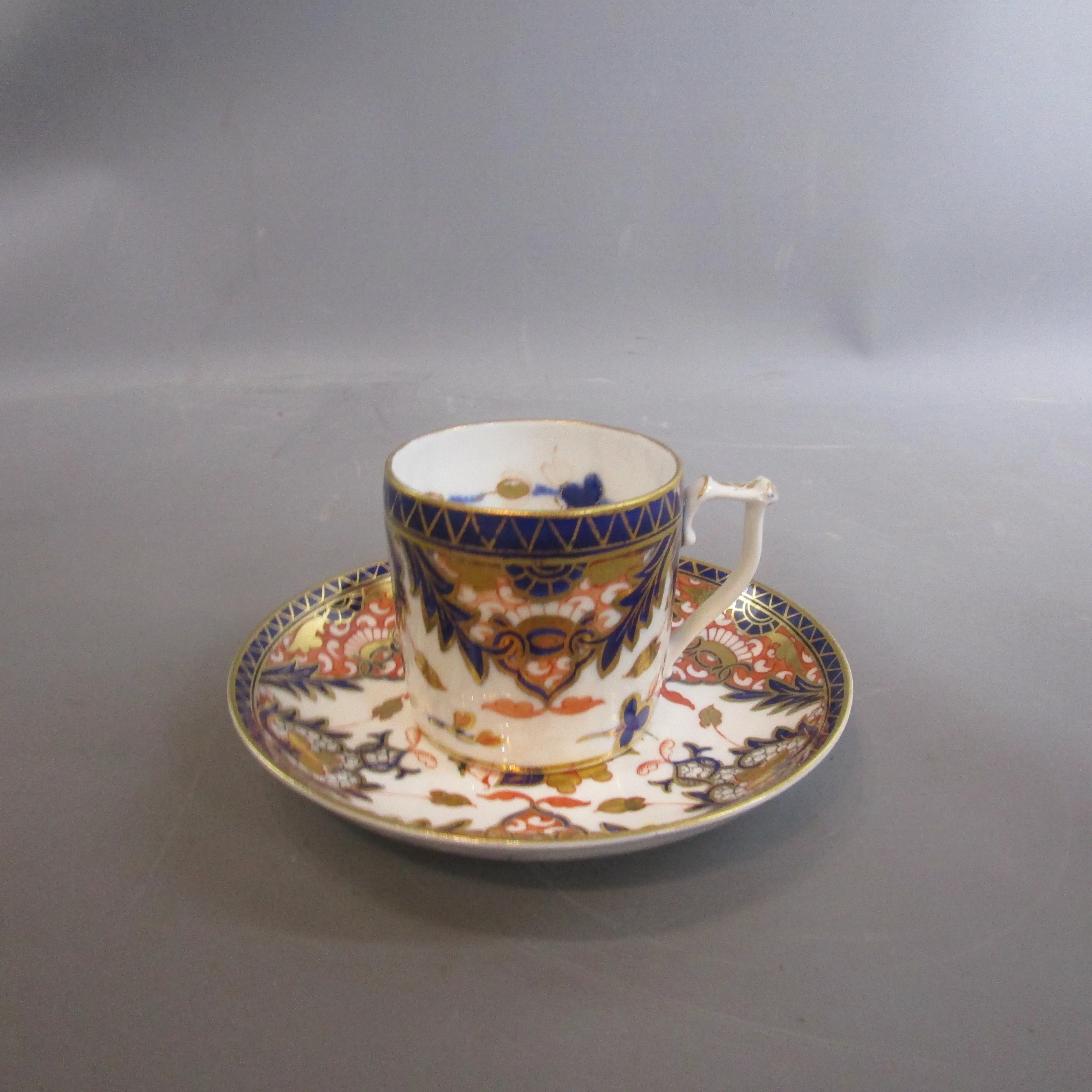 Samson Hancock Derby King's Pattern Imari Cup And Saucer Antique Victorian c1860