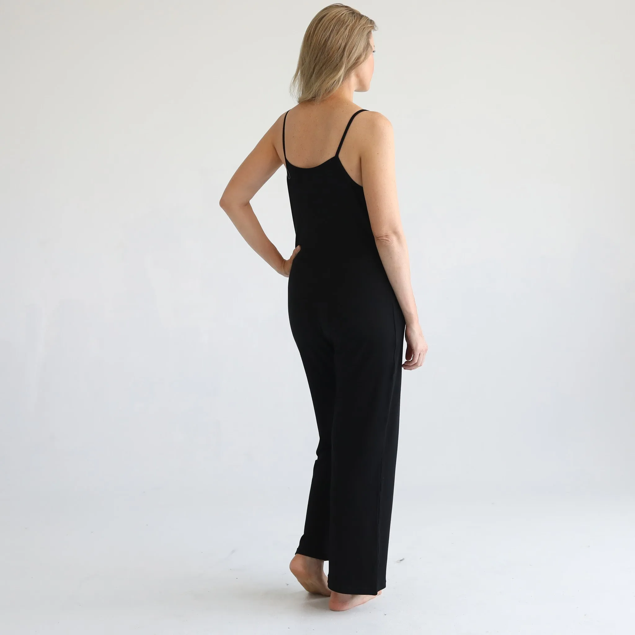 Scarlett Nursing Friendly Cami Jumpsuit (Noir)