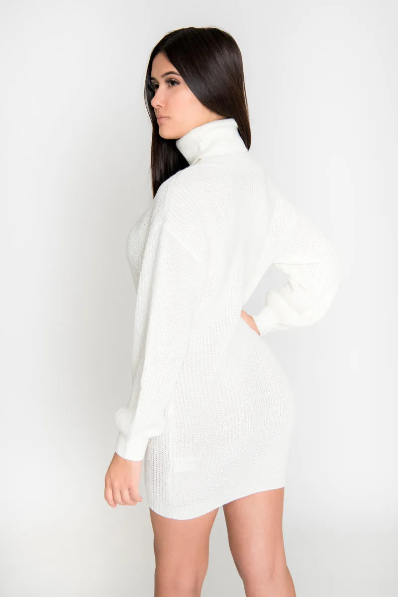 Sophia Sweater Dress - Ivory