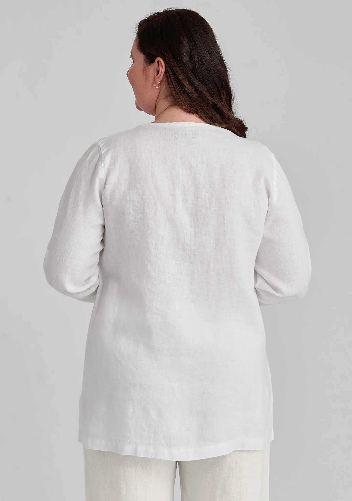 Split Tunic - Linen Pullover