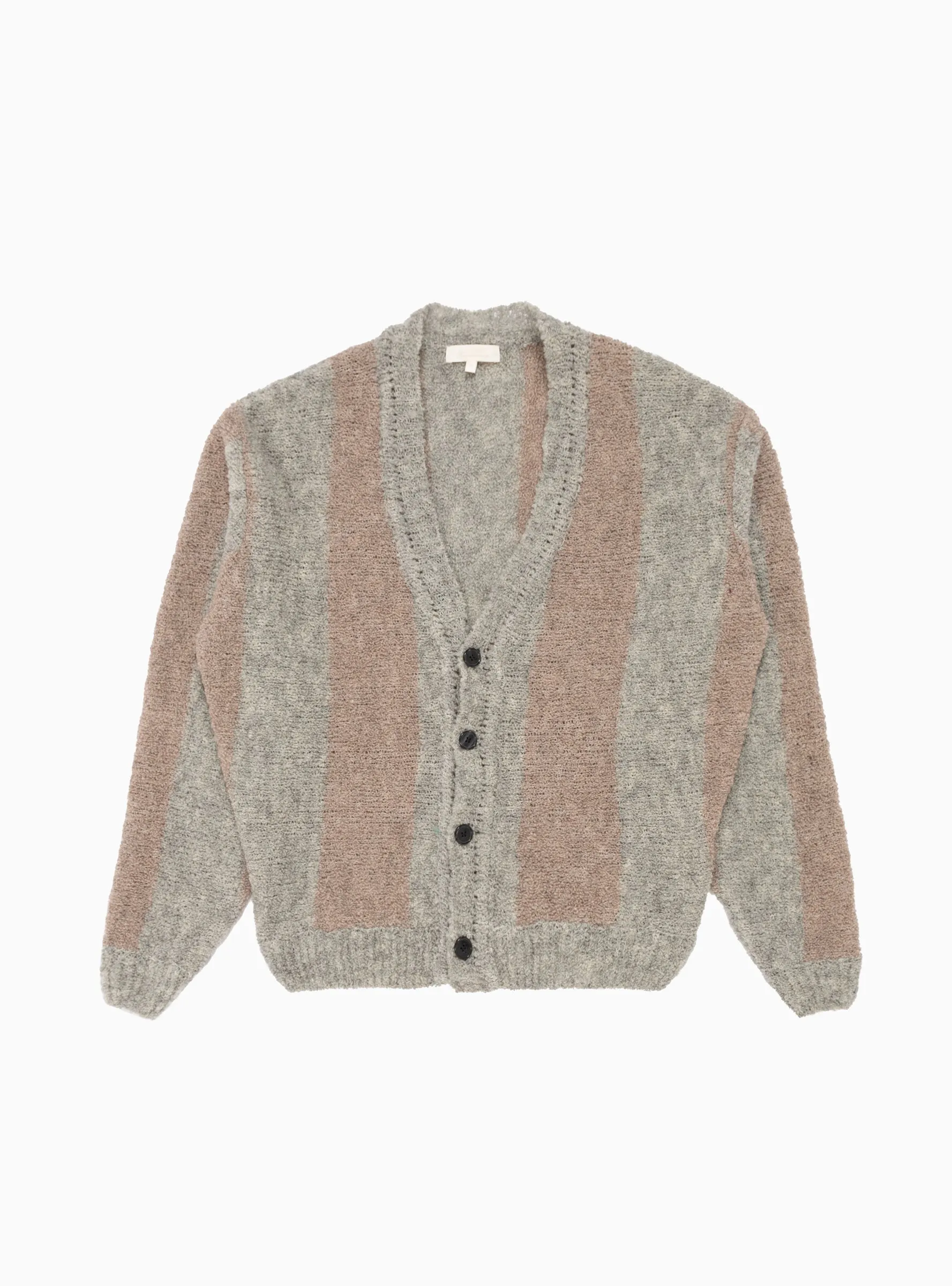 Sport Cardigan Brown Biscuit Stripe