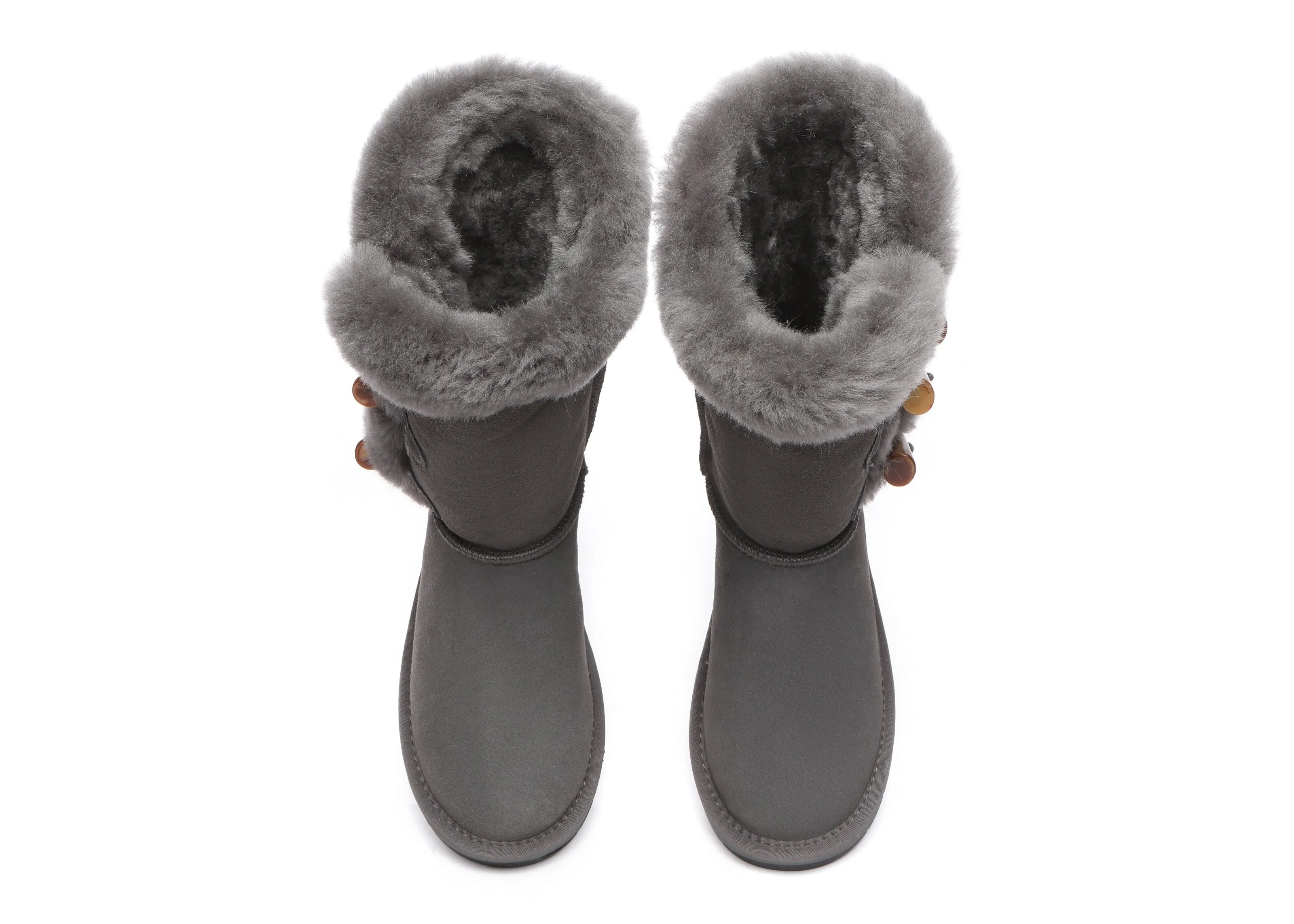 UGG Boots Women Sheepskin Wool Short boots Tamari Toggle Closure